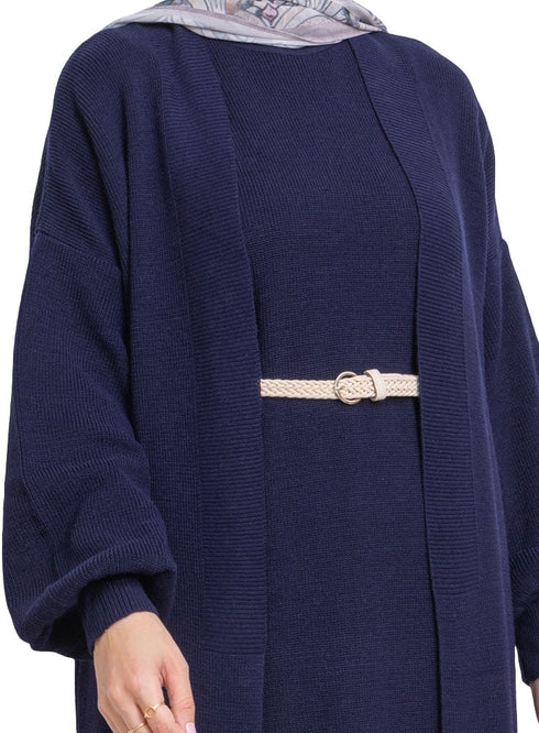 Medieval Blue Dress Knit Suit - Khotwh